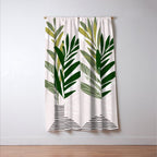 Olive Branches Contemporary Botanical Art Window Curtain Gallery Image 3