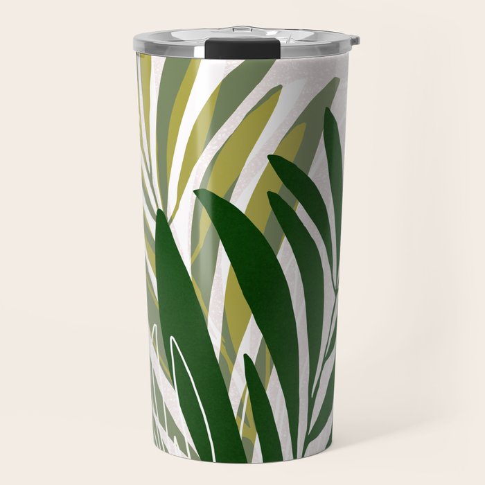 Olive Branches Contemporary Botanical Art Travel Mug Gallery Image 1
