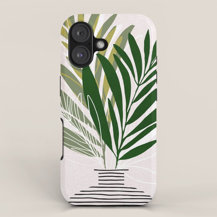 Olive Branches Contemporary Botanical Art iPhone Case Gallery Image 1