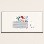 Abstract Florals Desk Mat Gallery Image 1