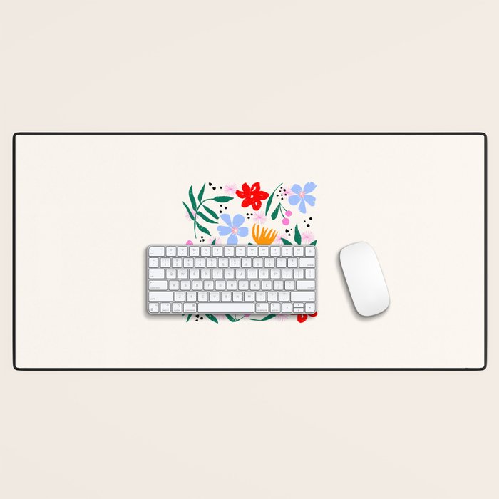 Abstract Florals Desk Mat Gallery Image 1