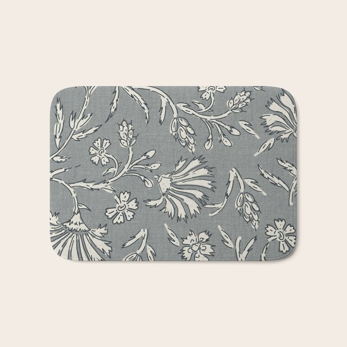 KALAMI LINEN Bath Mat Gallery Image 1