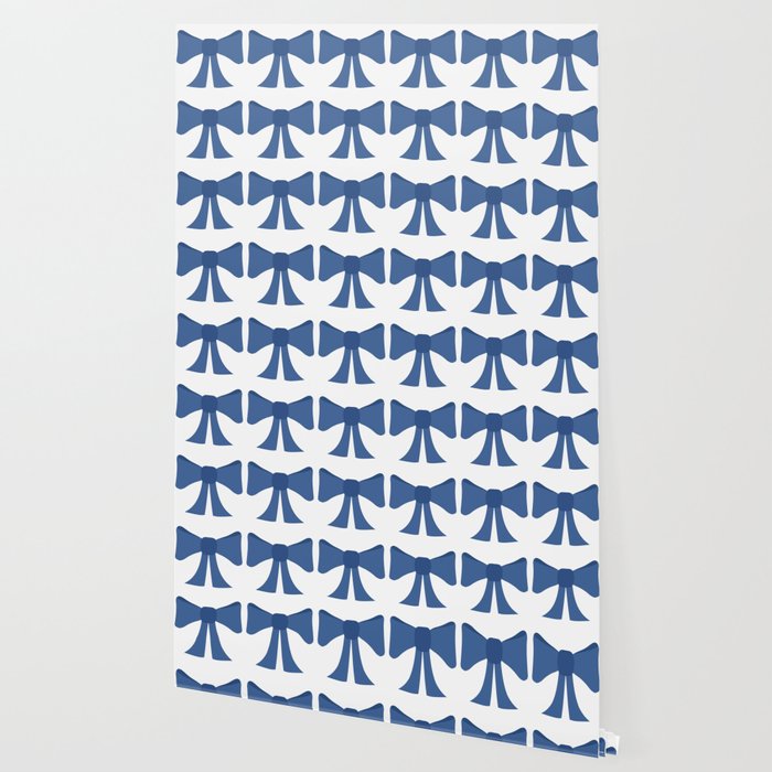 Vintage Bows V Blue Wallpaper Gallery Image 2