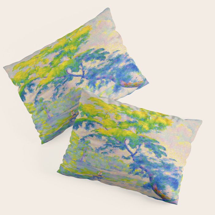 Bending Tree 1905 Henri-Edmond Cross Neo-Impressionism Pointillism Oil Painting Pillow Sham Gallery Image 3