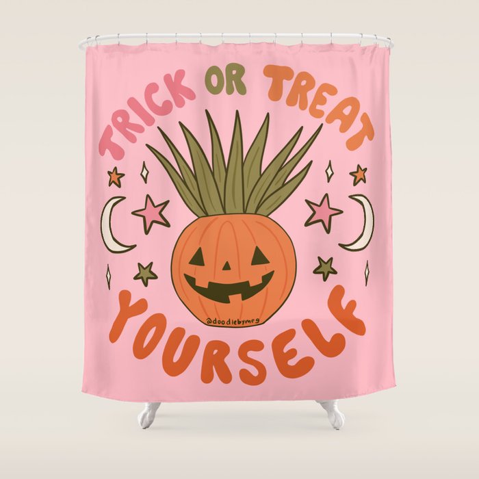 Trick or Treat Yourself Shower Curtain Gallery Image 1