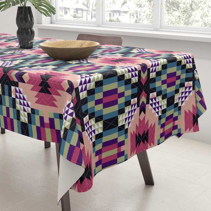MP Tribal geometric B Tablecloth Gallery Image 3