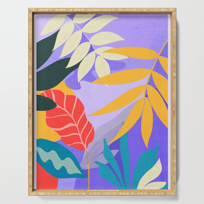 Jungle Abstract 17 Serving Tray Gallery Image 1