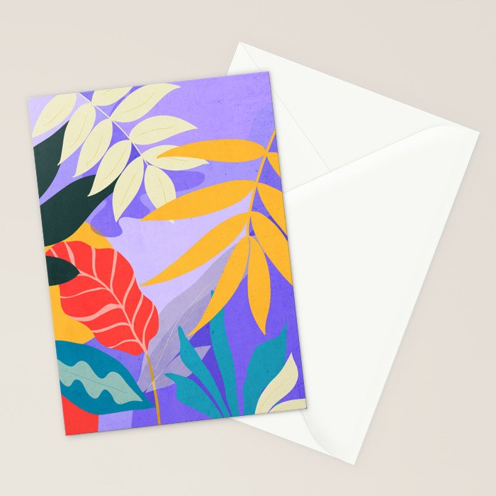 Jungle Abstract 17 Stationery Card Gallery Image 2