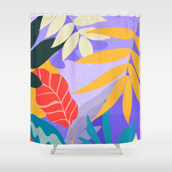 Jungle Abstract 17 Shower Curtain Gallery Image 1