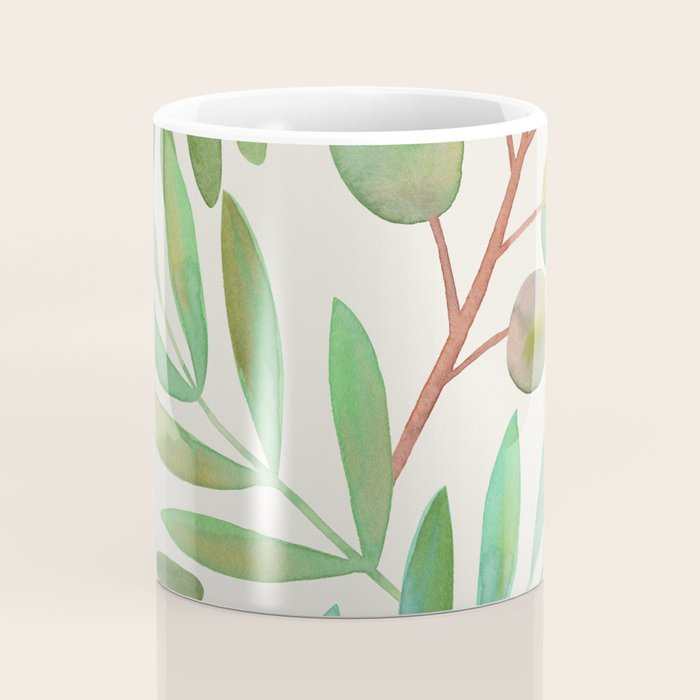 Watercolor Leaves II Coffee Mug Gallery Image 4
