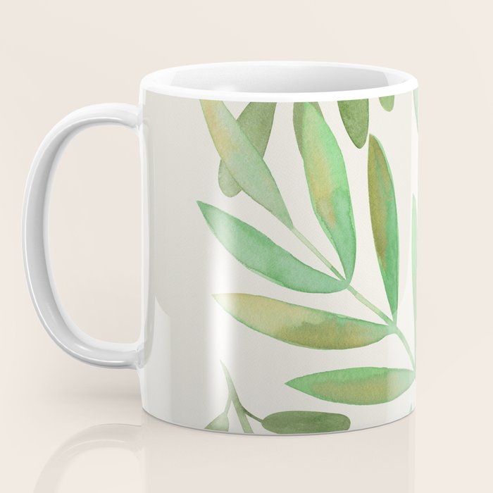 Watercolor Leaves II Coffee Mug Gallery Image 3