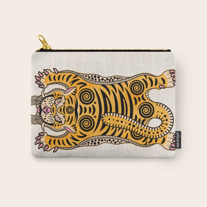 King Of The Jungle 01: Golden Tiger Edition Carry All Pouch Gallery Image 1