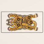 King Of The Jungle 01: Golden Tiger Edition Desk Mat Gallery Image 3