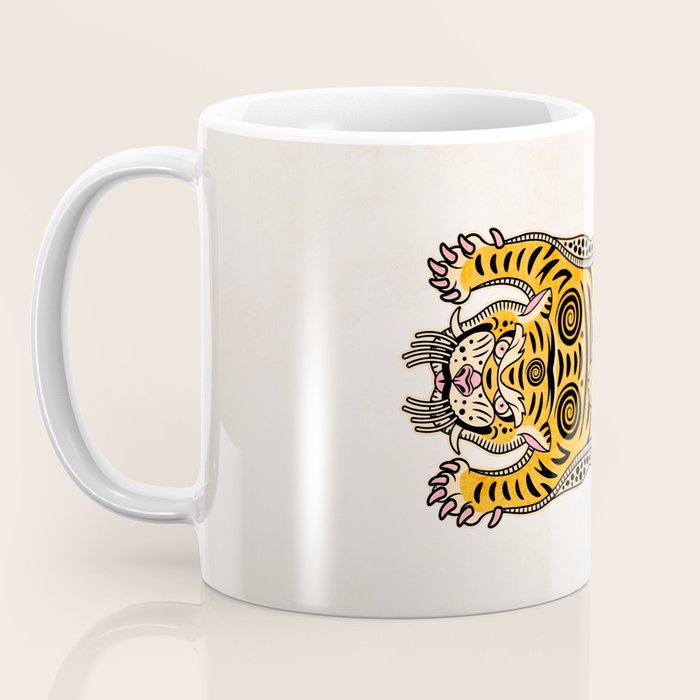 King Of The Jungle 01: Golden Tiger Edition Coffee Mug Gallery Image 3