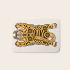 King Of The Jungle 01: Golden Tiger Edition Bath Mat Gallery Image 1