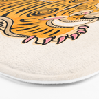 King Of The Jungle 01: Golden Tiger Edition Bath Mat Gallery Image 3