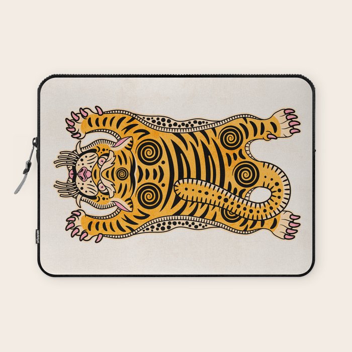 King Of The Jungle 01: Golden Tiger Edition Laptop Sleeve Gallery Image 1