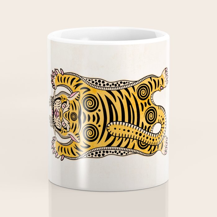 King Of The Jungle 01: Golden Tiger Edition Coffee Mug Gallery Image 4