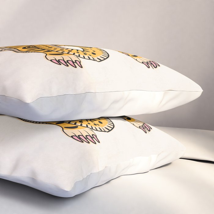 King Of The Jungle 01: Golden Tiger Edition Pillow Sham Gallery Image 3
