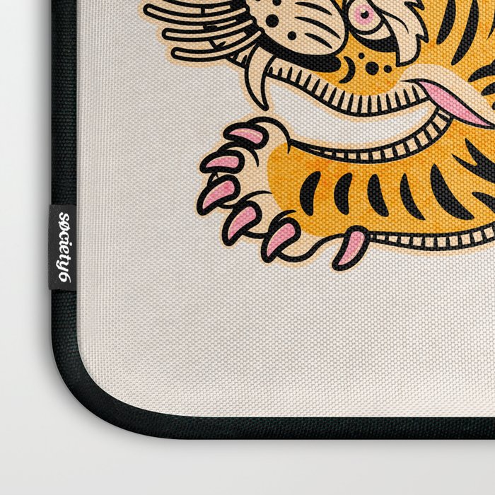 King Of The Jungle 01: Golden Tiger Edition Laptop Sleeve Gallery Image 3