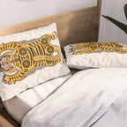 King Of The Jungle 01: Golden Tiger Edition Pillow Sham Gallery Image 2
