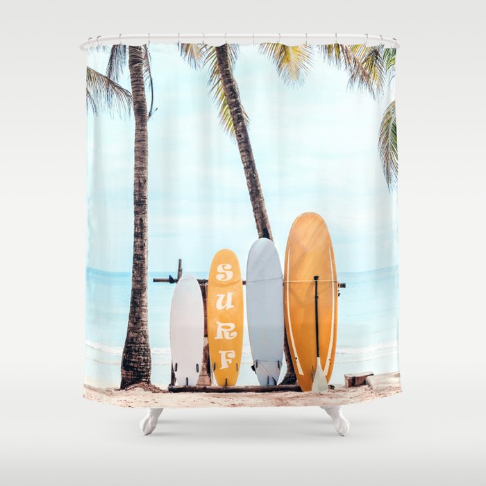 Choose Your Surfboard Shower Curtain Gallery Image 1