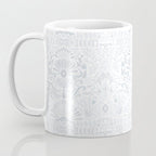 Boho Watercolor Geometric Pattern - Blue Coffee Mug Gallery Image 3
