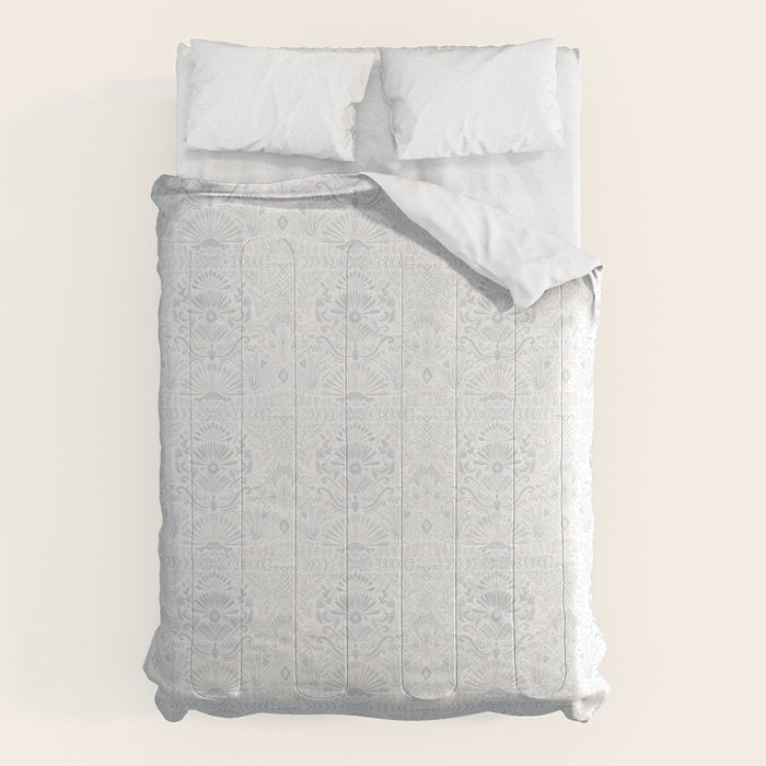 Boho Watercolor Geometric Pattern - Blue Comforter Gallery Image 6