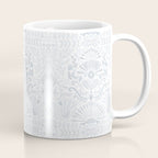 Boho Watercolor Geometric Pattern - Blue Coffee Mug Gallery Image 1