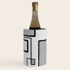 Piet Composition - Mid-Century Modern Minimalist Geometric Abstract in Gray Wine Chiller Gallery Image 2