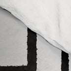 Piet Composition - Mid-Century Modern Minimalist Geometric Abstract in Gray Comforter Gallery Image 4
