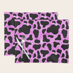 Purple Cow Print Placemat Gallery Image 1