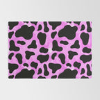 Purple Cow Print Rug Gallery Image 2