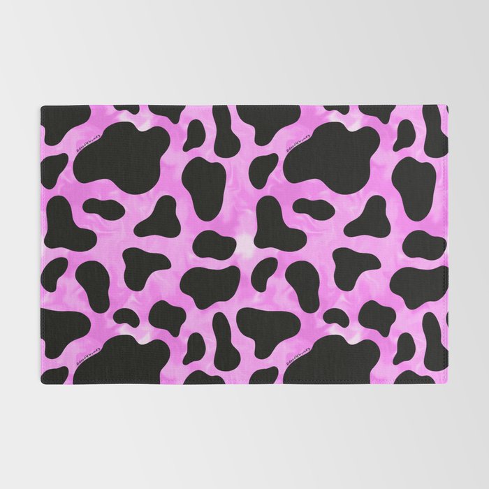 Purple Cow Print Rug Gallery Image 2