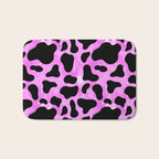 Purple Cow Print Bath Mat Gallery Image 1