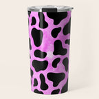 Purple Cow Print Travel Mug Gallery Image 1