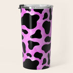 Purple Cow Print Travel Mug Gallery Image 3