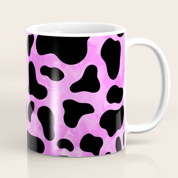 Purple Cow Print Coffee Mug Gallery Image 1
