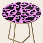 Purple Cow Print Side Table Gallery Image 2