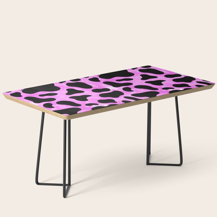 Purple Cow Print Coffee Table Gallery Image 1