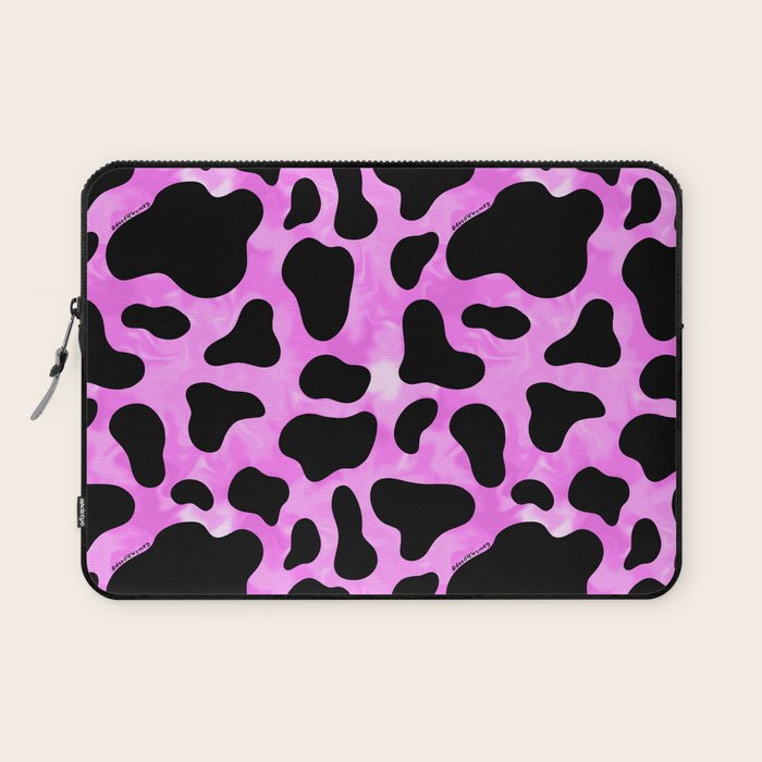 Purple Cow Print Laptop Sleeve Gallery Image 1