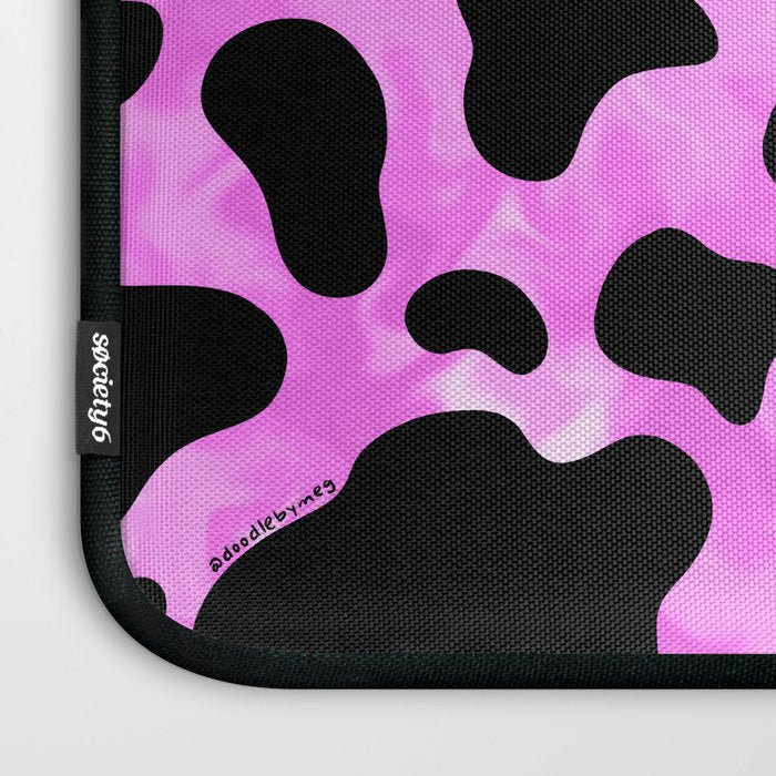 Purple Cow Print Laptop Sleeve Gallery Image 3