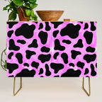 Purple Cow Print Credenza Gallery Image 1