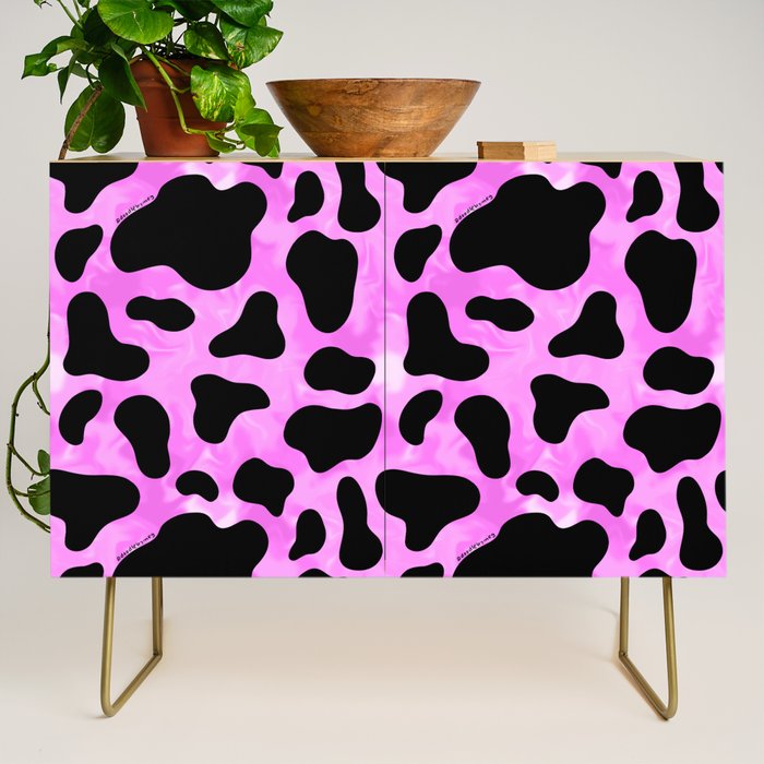 Purple Cow Print Credenza Gallery Image 1