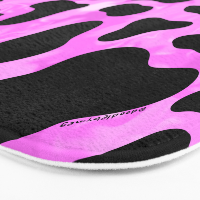 Purple Cow Print Bath Mat Gallery Image 3