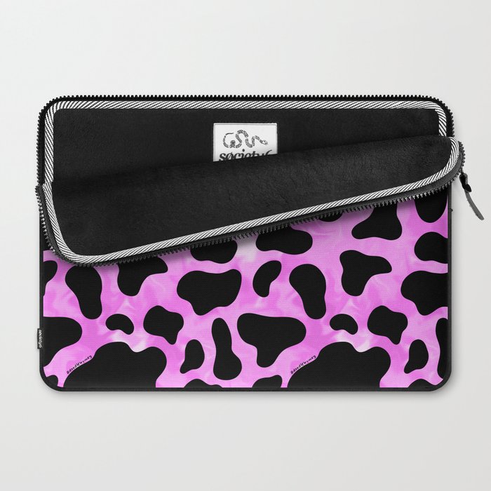Purple Cow Print Laptop Sleeve Gallery Image 2