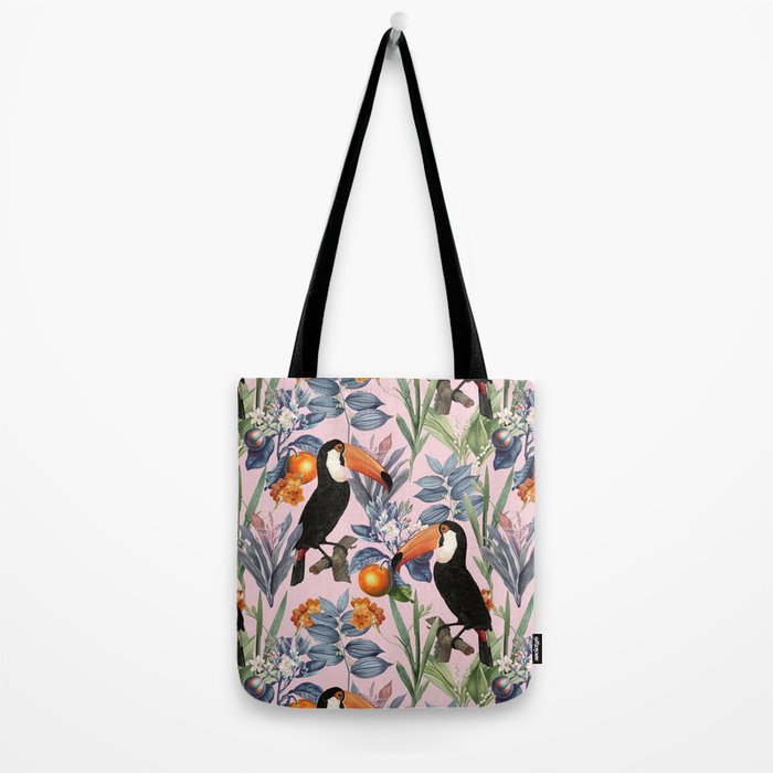 Tucan Garden #pattern #illustration Tote Bag Gallery Image 2