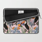 Tucan Garden #pattern #illustration Laptop Sleeve Gallery Image 2