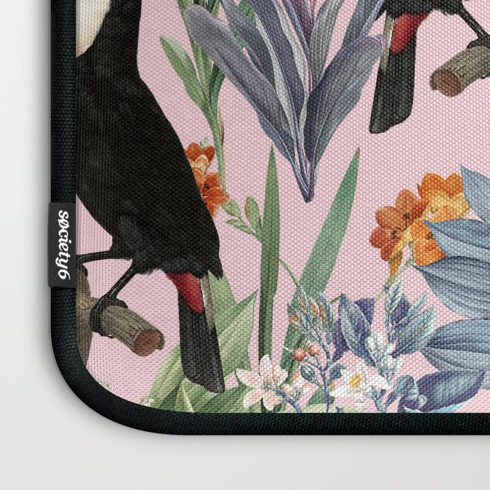 Tucan Garden #pattern #illustration Laptop Sleeve Gallery Image 3