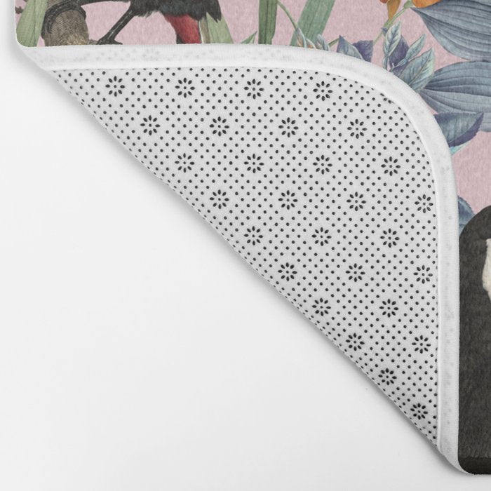 Tucan Garden #pattern #illustration Bath Mat Gallery Image 2